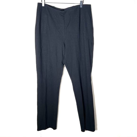 Chico's 2.5 black elastic waist casual lounge pants size 14 B140 - Picture 1 of 4